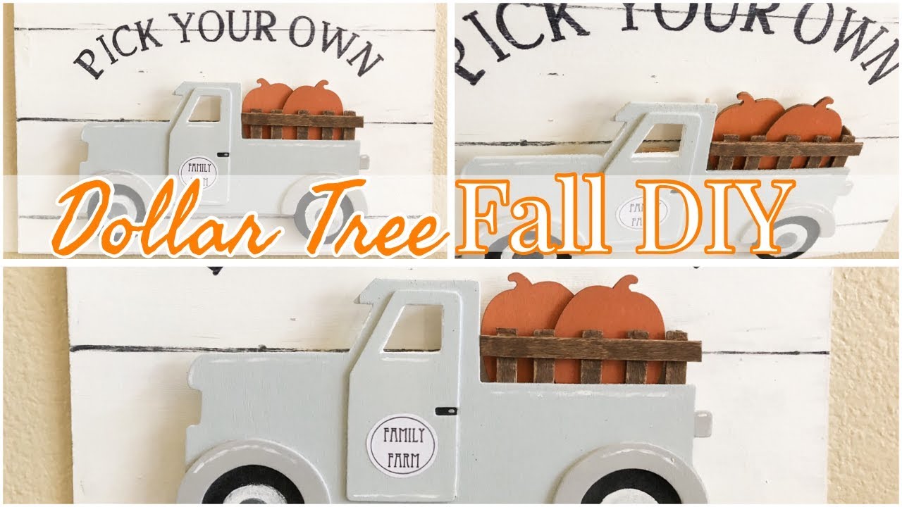 FALL DOLLAR TREE DIY | FARMHOUSE DECOR