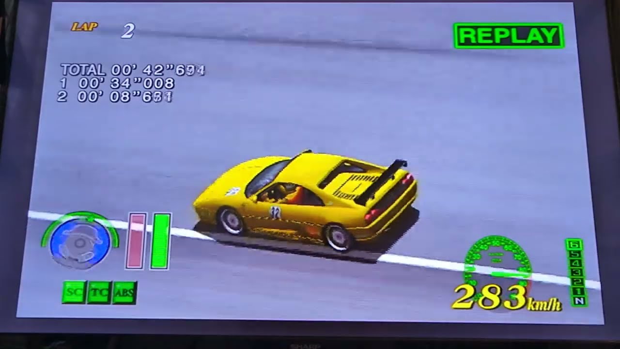 PS2版F355Challenge FULL THROTTLE setup