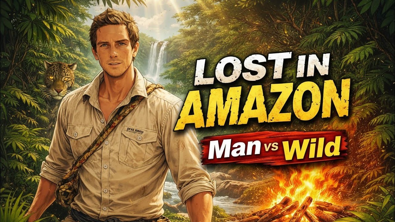 Man vs Wild in Amazon Jungle 🌴 | বাঁচার লড়াই Cartoon Survival Adventure 