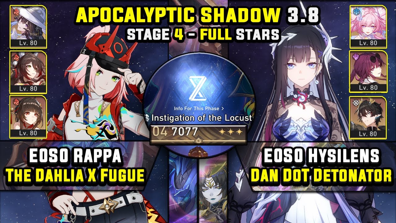 E0 Rappa Carry W/ Dahlia & E0 Hysilens DoT Team (3 Stars) Apocalyptic Shadow 4 Honkai Star Rail 3.8