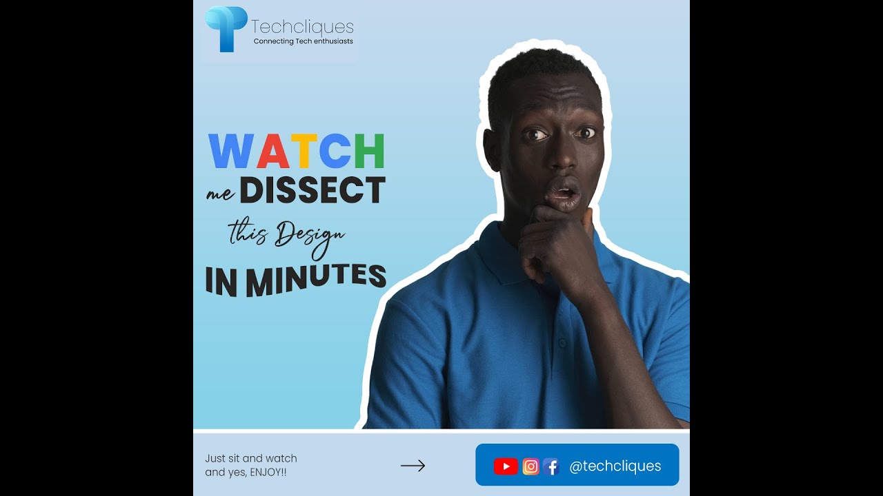 Watch me Dissect this Design in minutes!