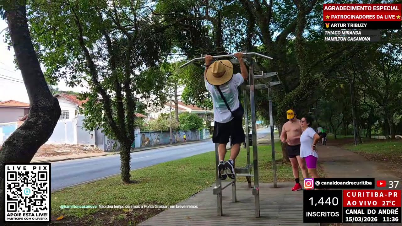 PAGUEI BARRA FIXA NA LIVE: CURITIBA AO VIVO: PASSEIO DE DOMINGO, AV. ARTHUR BERNARDES ATÉ O BATEL