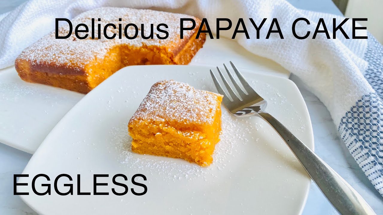 🍰 SIMPLE & DELICIOUS PAPAYA CAKE | healthy | No egg, No dairy | quick | 👀 Watch my Vlog, link below