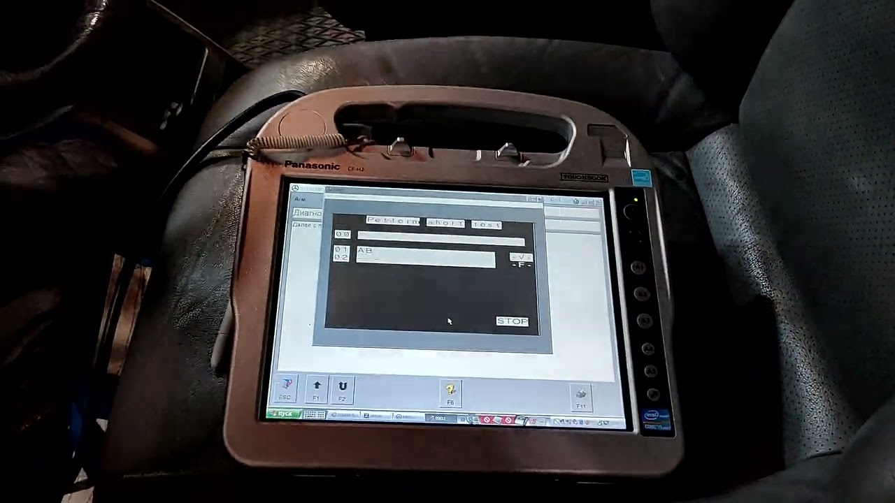 Диагностируем Mercedes Vito w638 Star Diagnosis  HHtWin при помощи планшета Panasonic ToughbookCF-H2