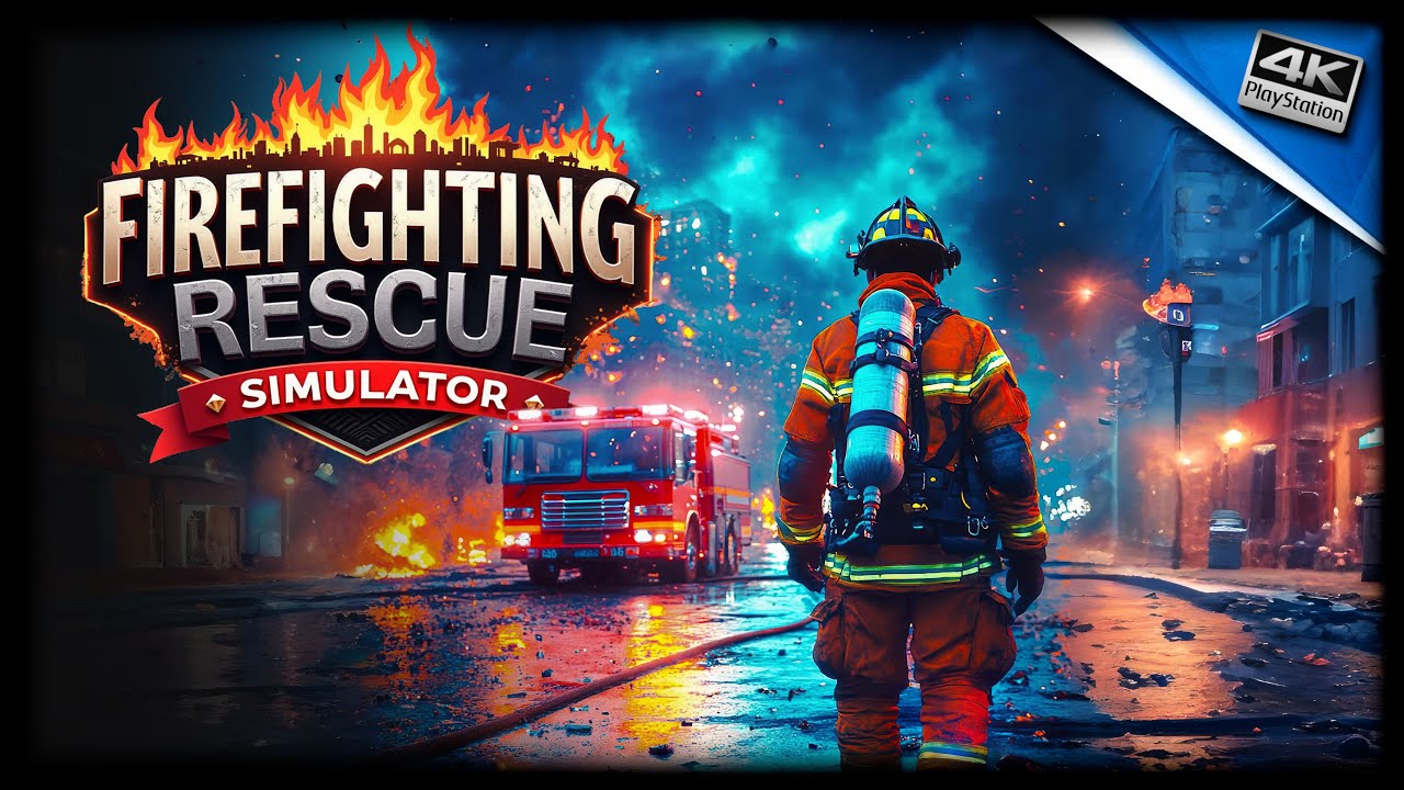 Firefighting Rescue Simulator (PS4) First Minutes Gameplay on PS5 Pro