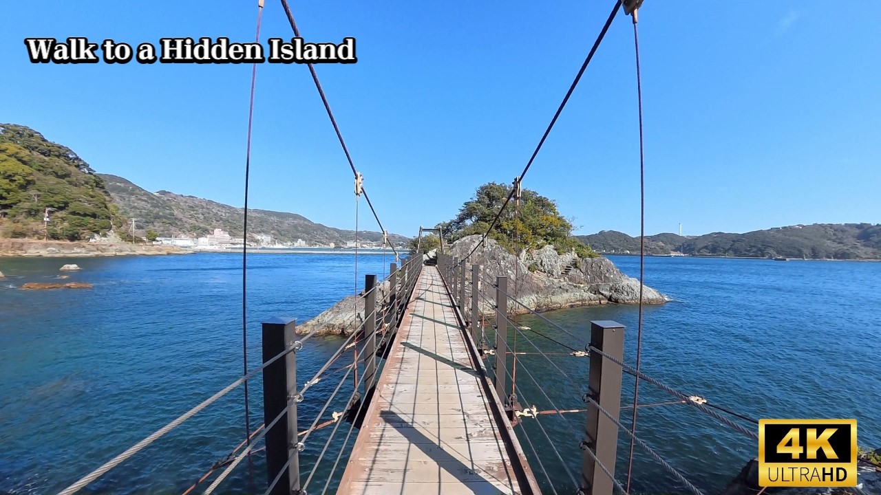 4K Walk to a Hidden Island in Japan | Quiet Seaside Stroll in Shimoda /下田・雁島（かりしま）