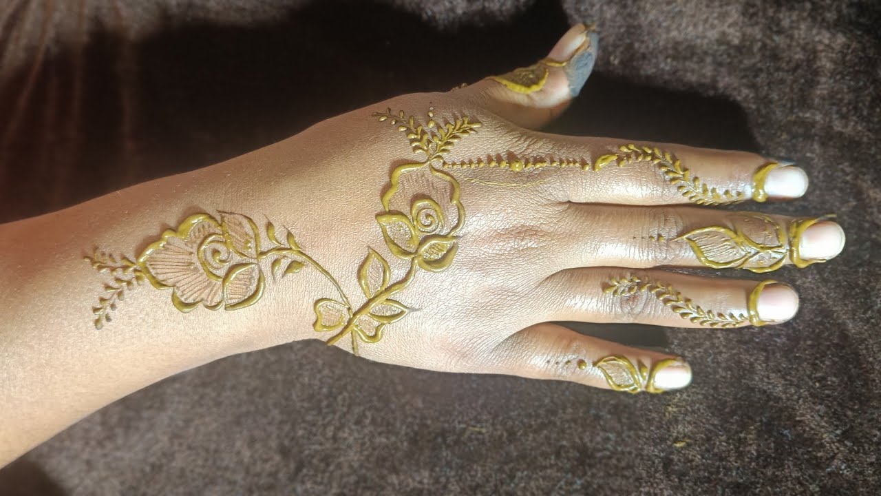 Back Hand Mehandi Design 2026 | Simple & Stylish Full Hand Mehndi for Beginners