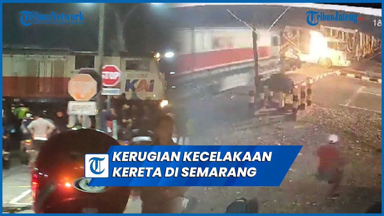 Kerugian Kecelakaan Kereta di Semarang KA Brantas Vs Truk Dihitung PT KAI