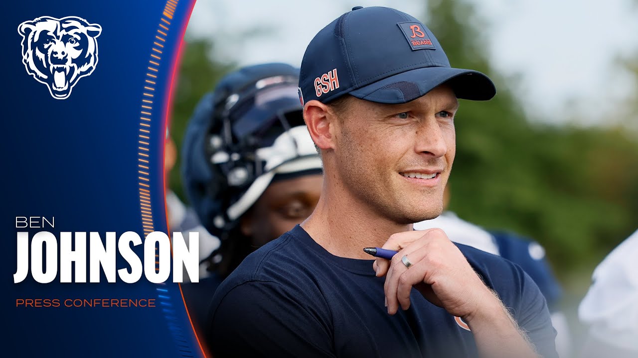 Ben Johnson on Caleb Williams' growth, preparing for Maxx Crosby | Press Conference