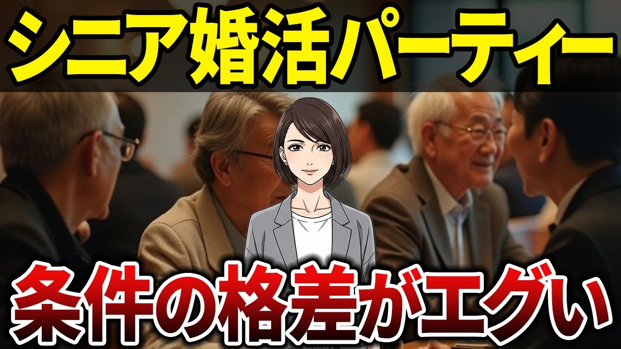 【衝撃】条件ばかりで疲れた…高齢者の婚活パーティーに潜む厳しい現実とは？【シニアの口コミ】