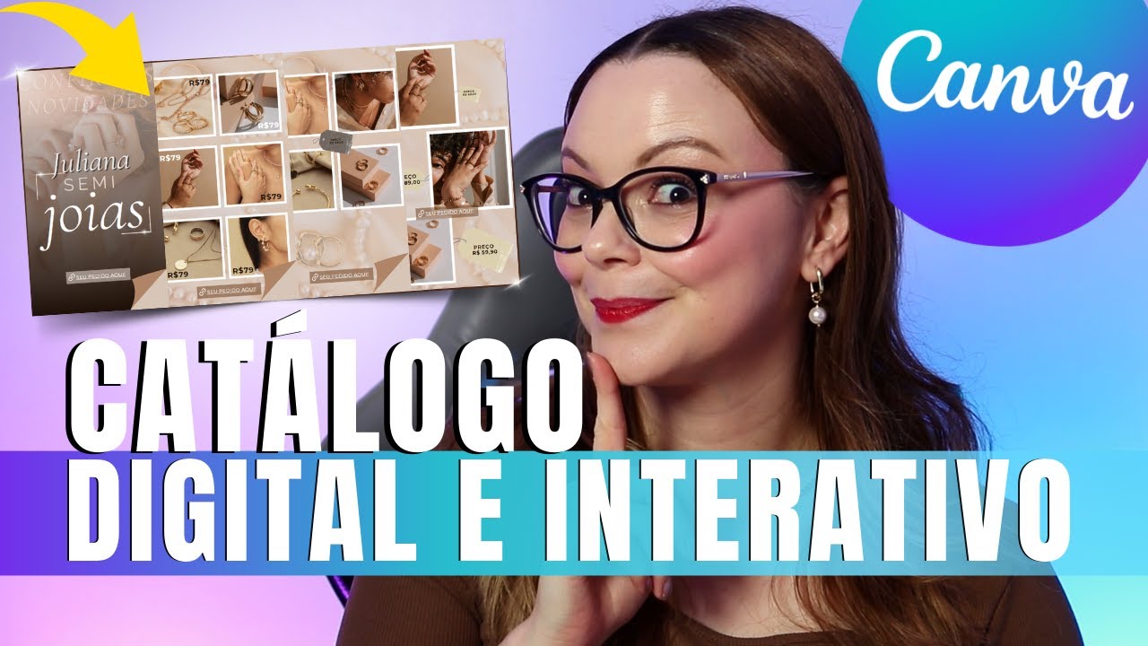 Como criar CATÁLOGO DIGITAL e Interativo pelo CANVA🔥