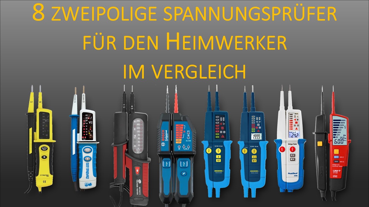8 Zweipolige Spannungspr&uuml;fer im Vergleich &ndash; Diese Baumarkt-Ger&auml;te &uuml;berraschen! 🔥⚡ (Teil 3)