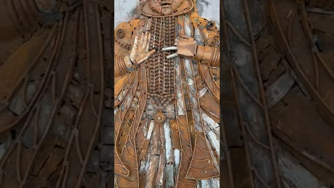 iron scrap art #sculpture #artist #art #viralvideo #scrapart #viral #scrapsculpture #ytshorts