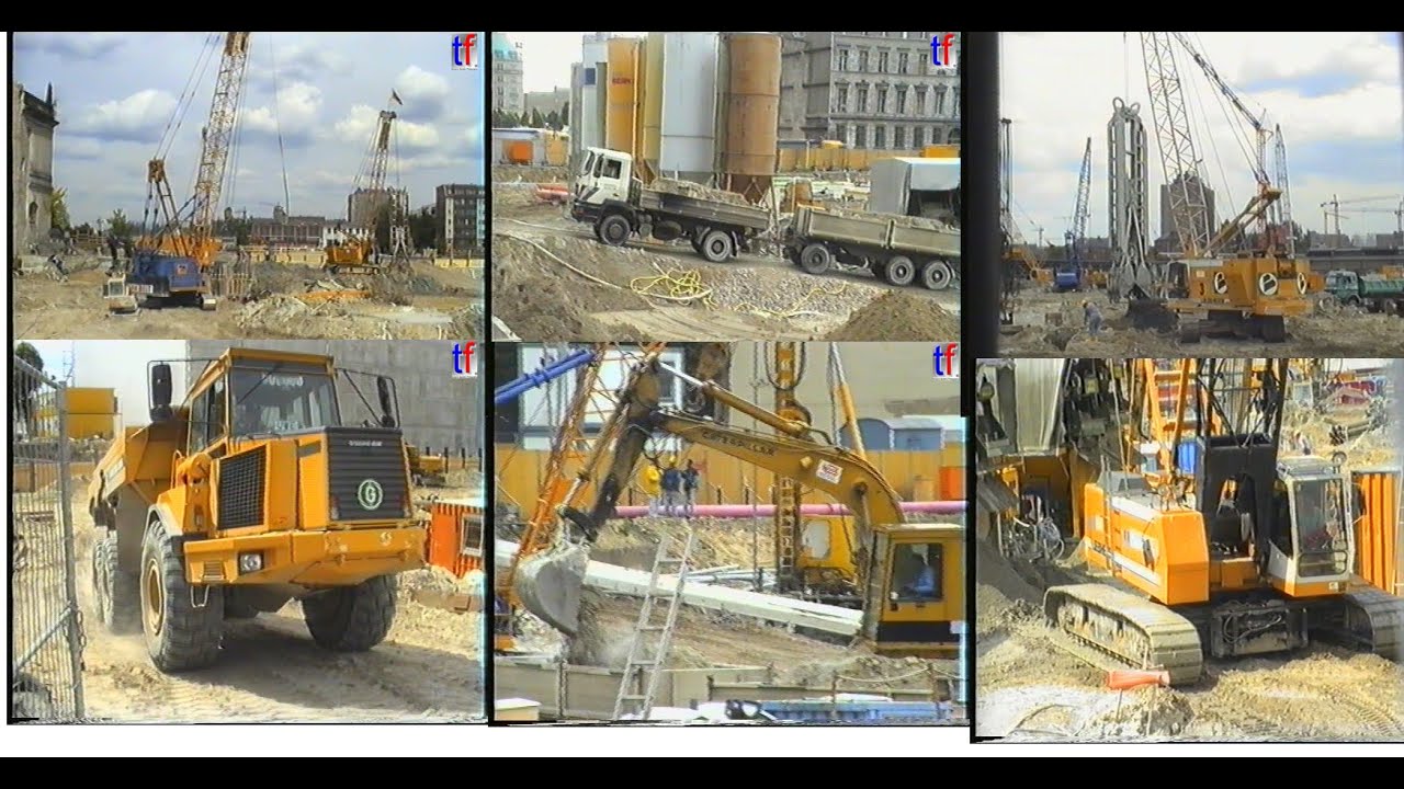GIANT CONSTRUCTION SITE / Berlin, Car&eacute;e Pariser Platz / Wilhelmstr., Germany, 26.05.1997.