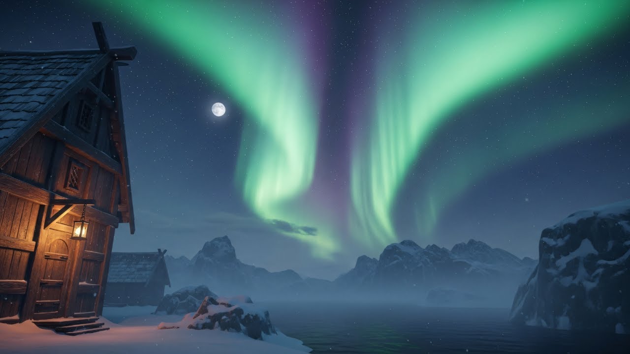 The Great Glacier Road & Northern Realms - Immersive Medieval Winter Ambience for Sleep & Focus