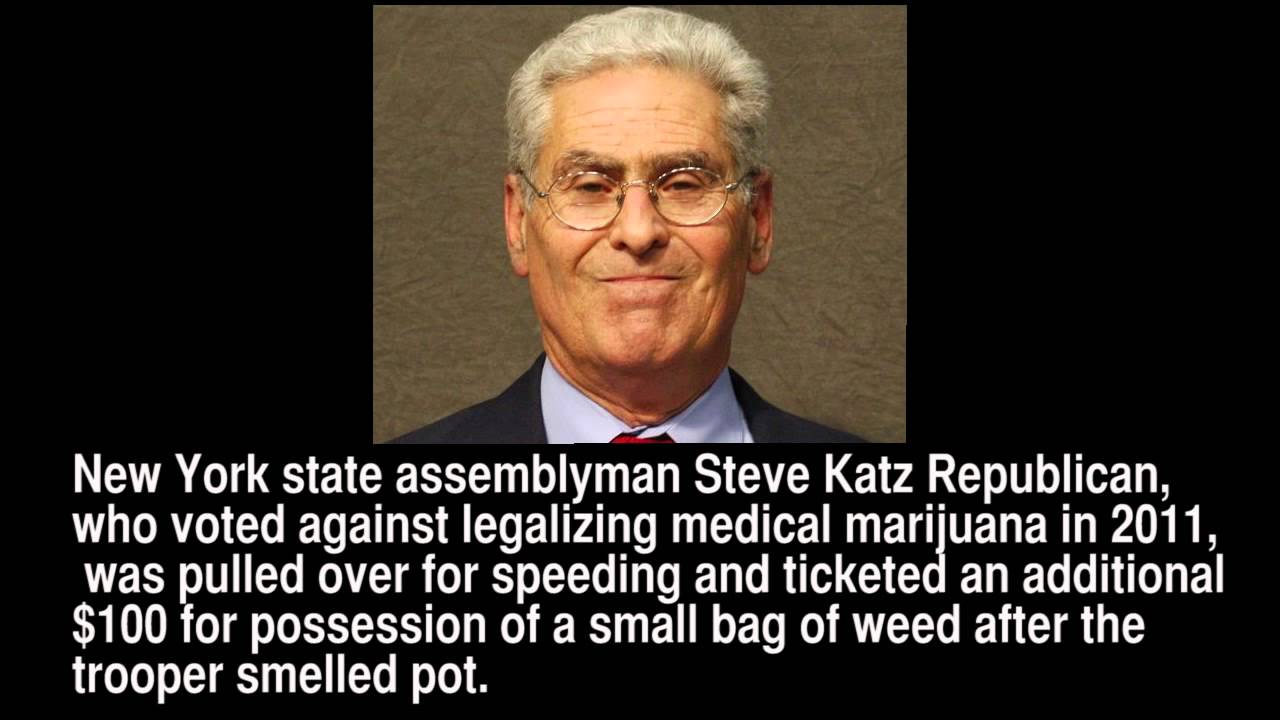NY Anti-Pot Politician  busted with bag of weed in traffic stop.