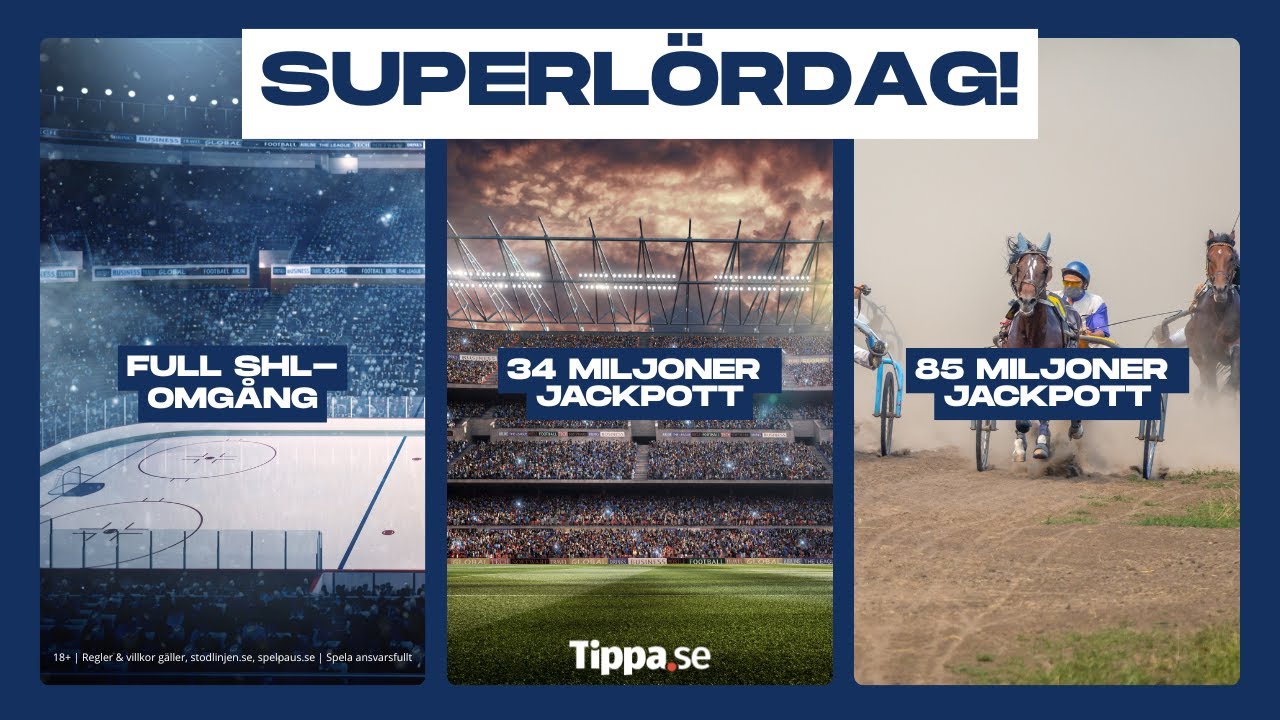 Superl&ouml;rdag | 34 miljoner p&aring; Stryktipset & 85 miljoner p&aring; V85!