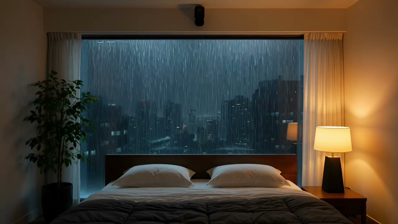 Deep Sleep in 5 Minutes 🌧️ Heavy Rain on Window