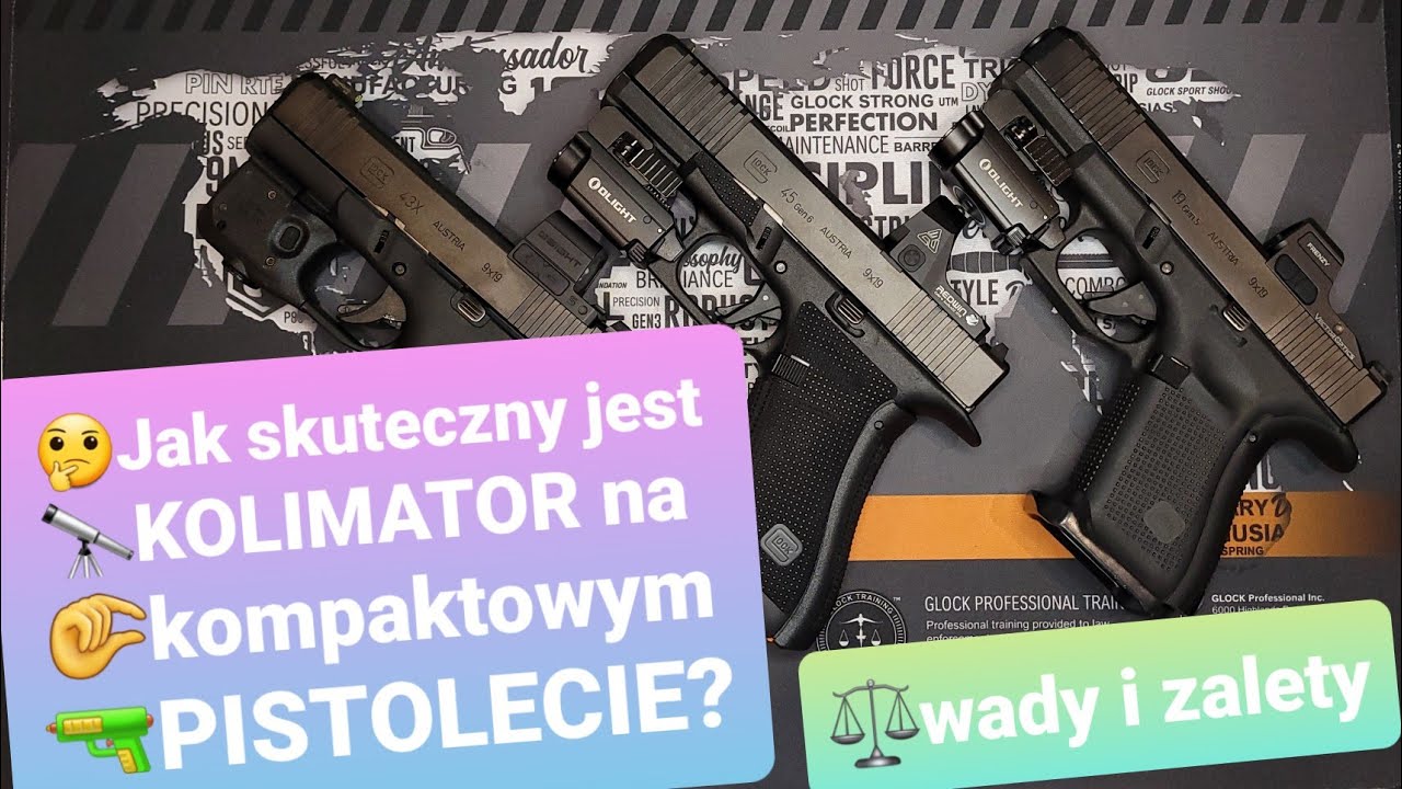 Jak skuteczny jest 🔭kolimator na kompaktowym 🔫pistolecie?