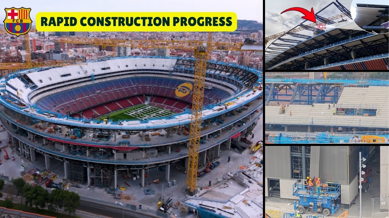 Camp Nou Rebuild Surging Ahead! 😱 Massive Structural Progress Across the Stadium