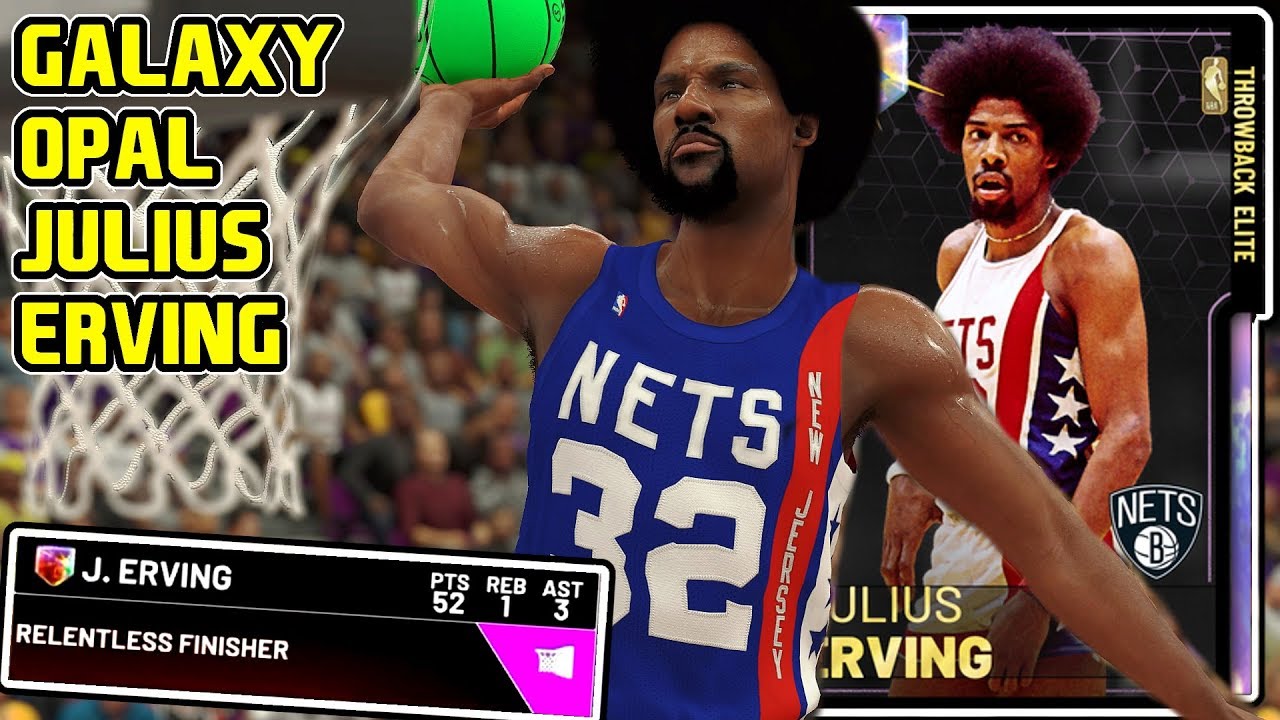 GALAXY OPAL JULIUS ERVING GAMEPLAY! THE PERFECT TWO WAY CARD! NBA 2k19 MyTEAM