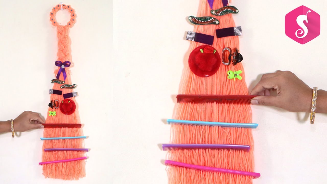 Comb Holder Idea from Wool l DIY Comb Hanger l Sonali's Creations