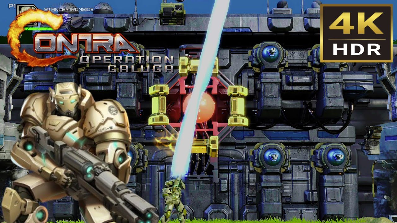Contra Operation Galuga Stanley Ironside Solo Arcade Mode Full Walkthrough 4K HDR (PS5)