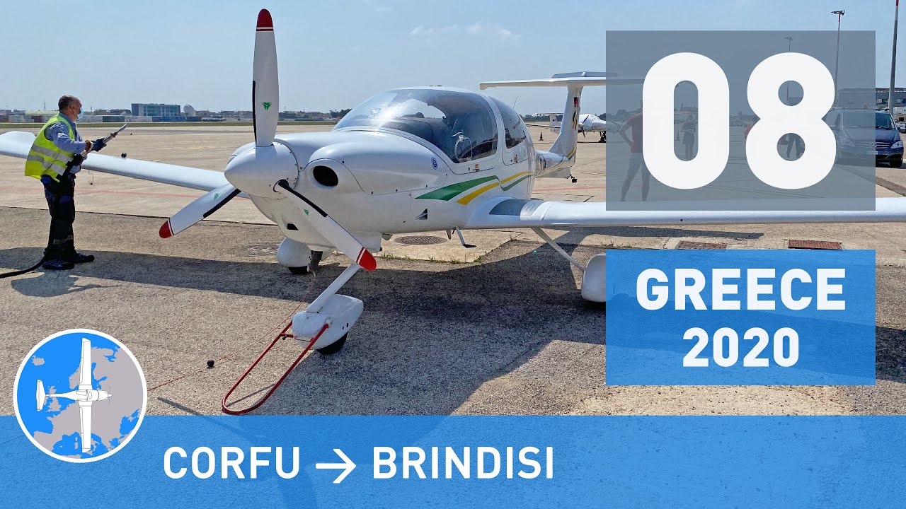 Windy Approach at Brindisi LIBR | Greece 2020 (part 8 of 11) [4K]