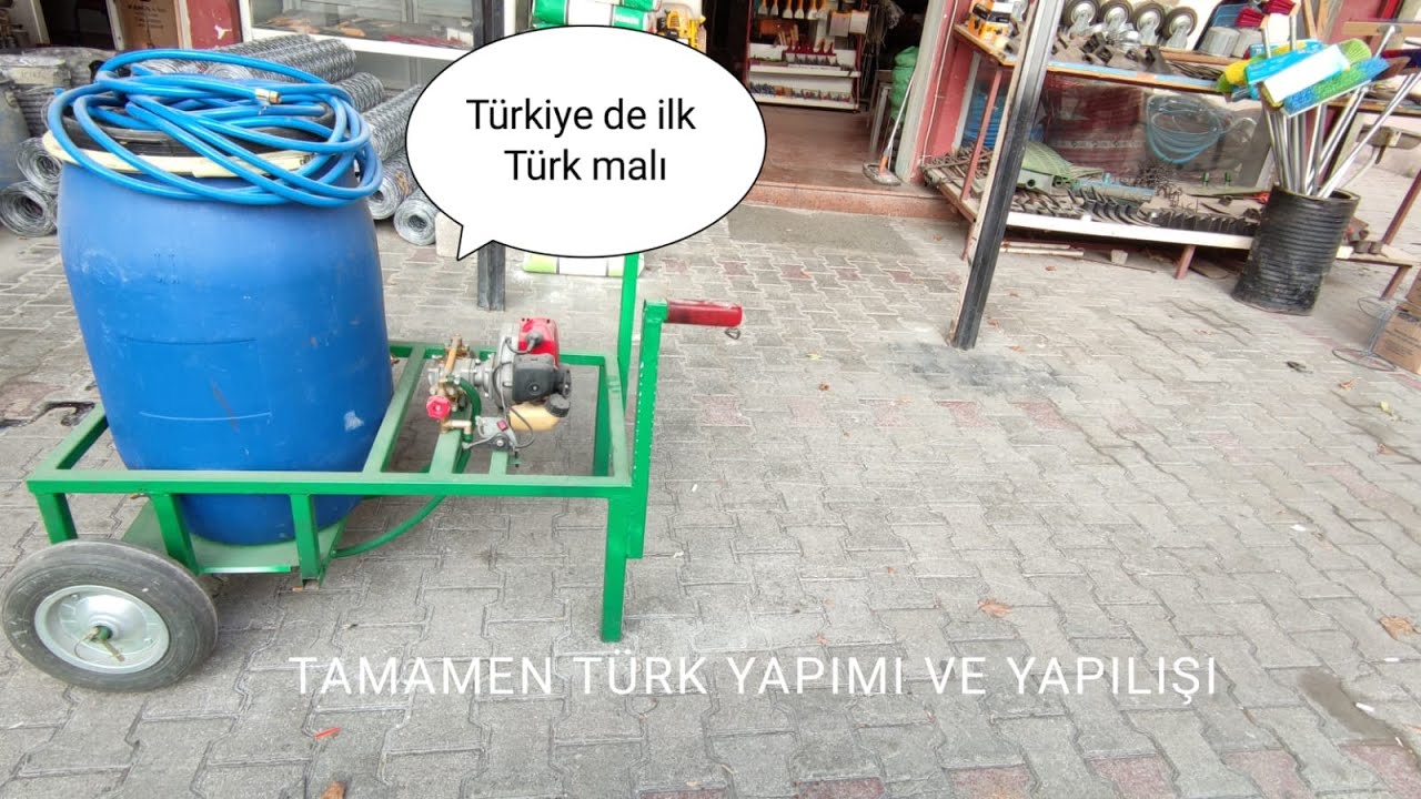 TÜRK MALI İLAÇLAMA MOTORU YAPTIK.