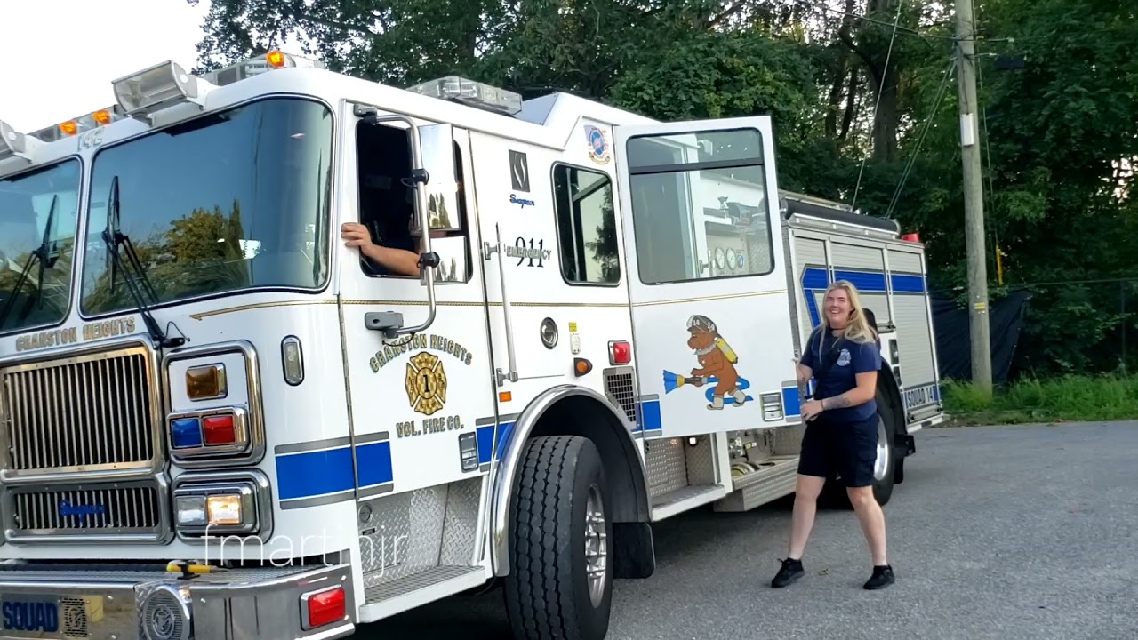 Fire engines responding to Stanton,Delaware compost fire 🔥