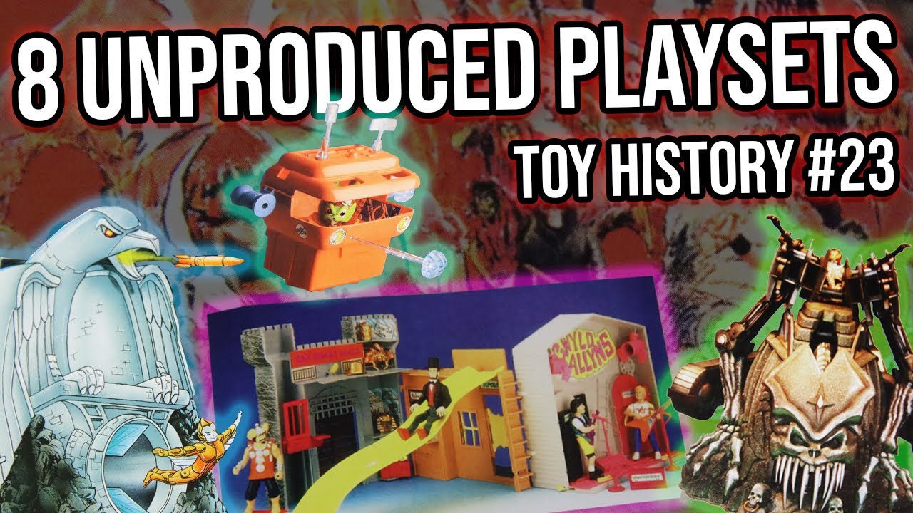 Unproduced Playsets! MOTU, Skeleton Warriors, Food Fighters, BuckyOHare, Tigersharks Toy History #24