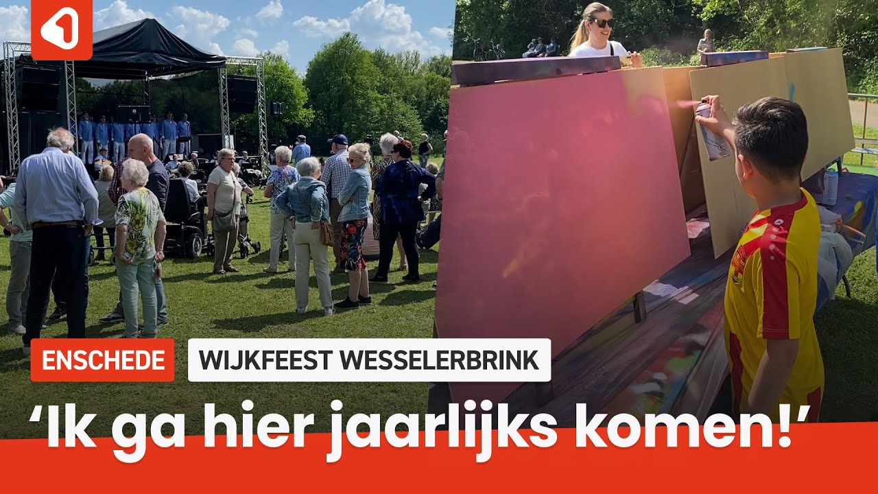 Wesselerbrink in Enschede viert wijkfeest groter dan ooit