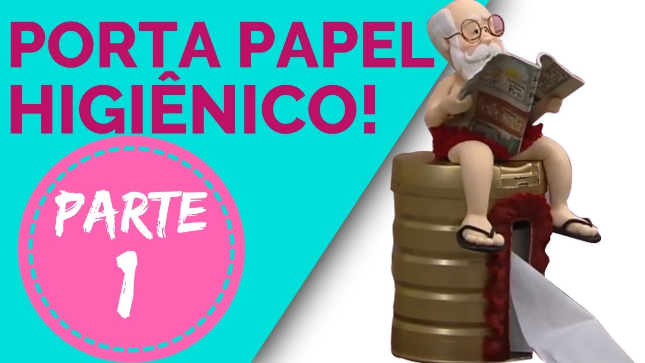 Porta papel higiênico em biscuit - Renata Costa PT1
