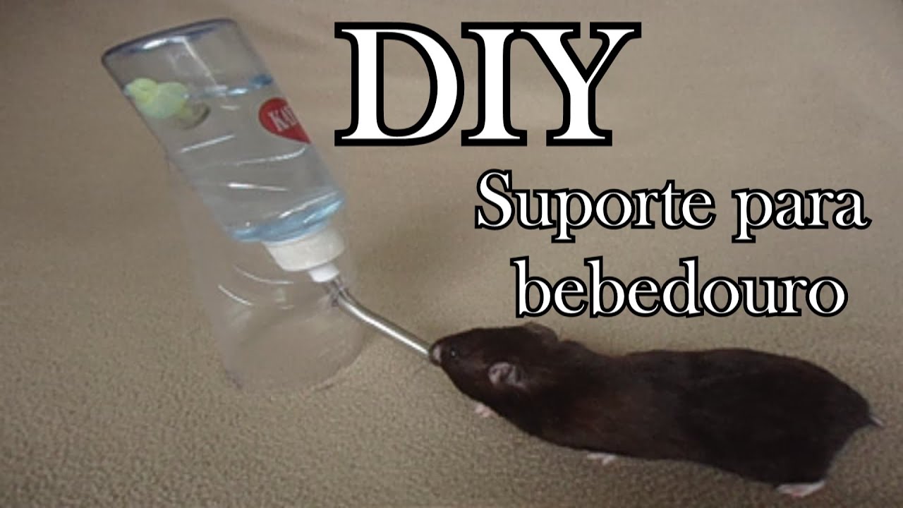 DIY- Suporte para bebedouro de hamster