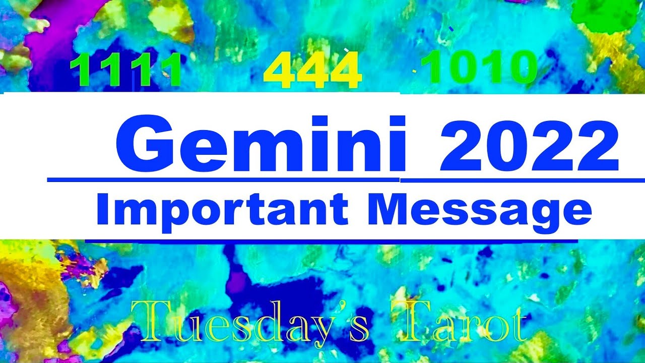 GEMINI♊️ THIS WILL CHANGE EVERYTHING! 🔮You will thank me later ❤️️😘Gemini 2022 Tarot Reading
