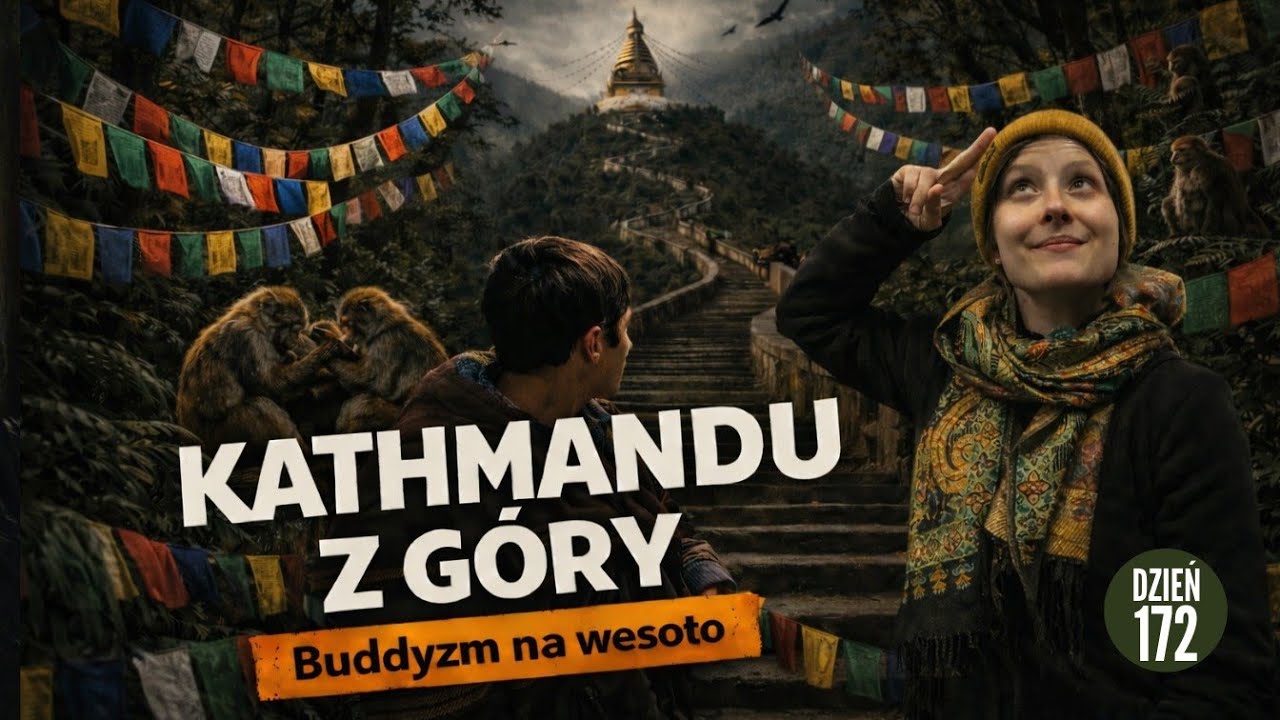 Krętymi schodami w Kathmandu - Szczyt świątyni małp 