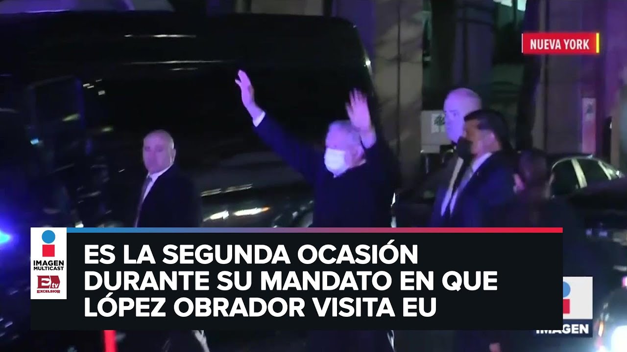 López Obrador arriba a Nueva York
