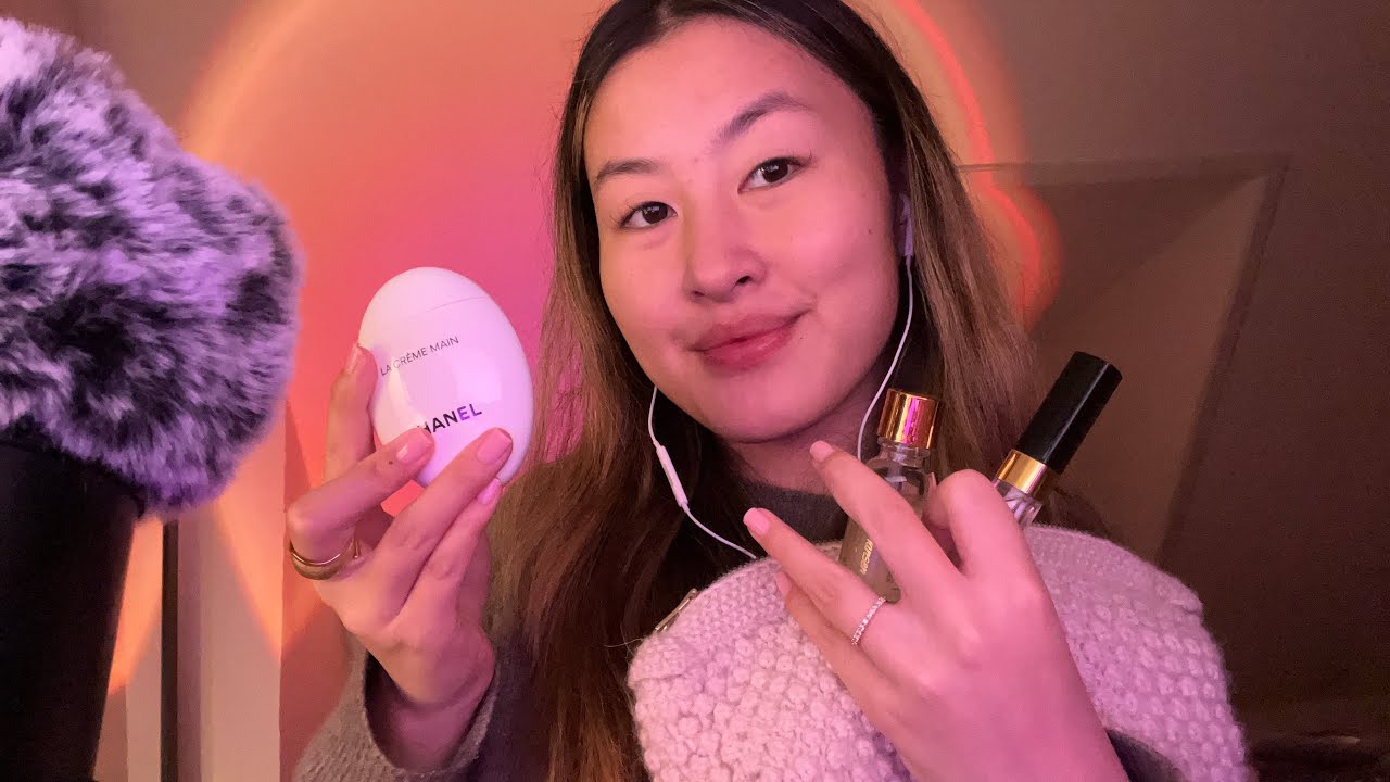 WHATS IN MY BAG? (ASMR) - Gentle whispering, random trigger assortment etc.