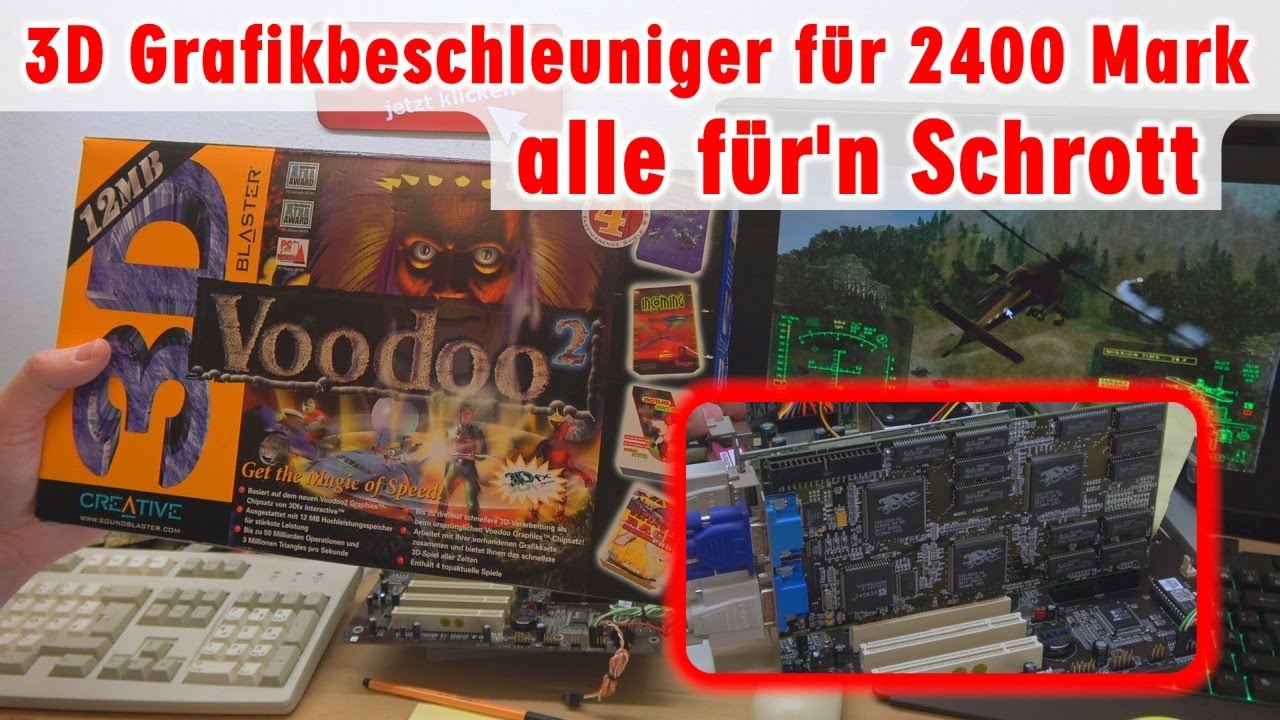 3D Grafikbeschleuniger Voodoo 2 von 3dfx ⭐ dann kamen ATI und Nvidia