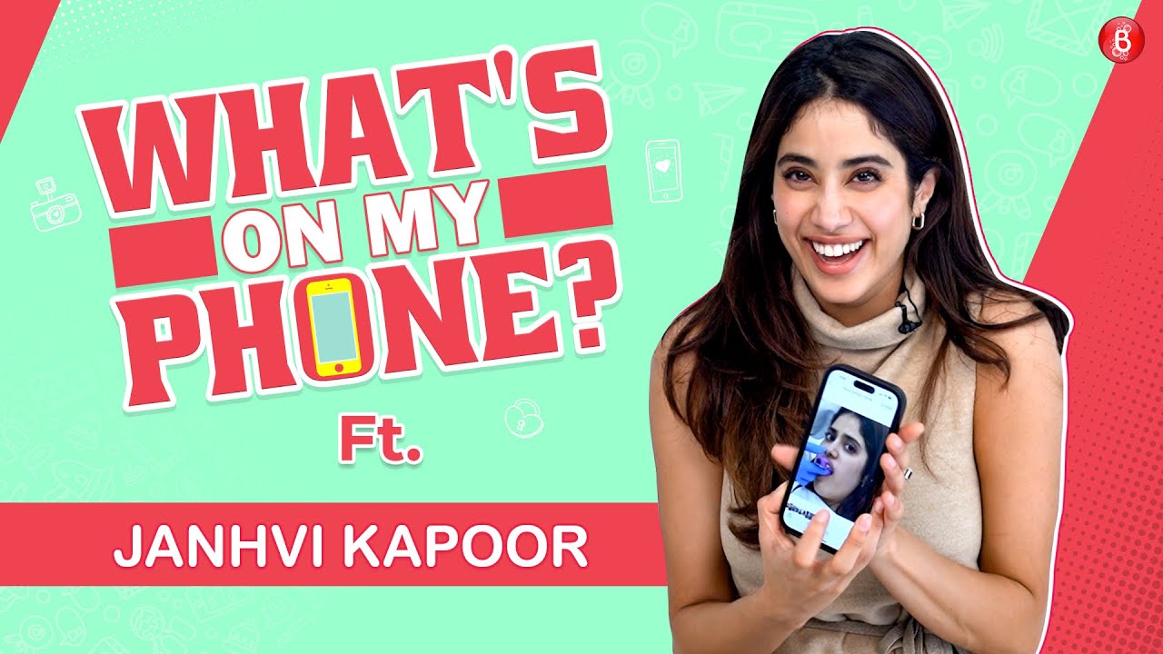 What's On My Phone with Janhvi Kapoor; shares a throwback pic of mom Sridevi & dad Boney Kapoor