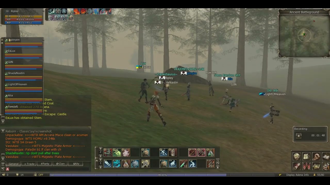 mage AOE Ancient Battleground Lineage 2 Reborn