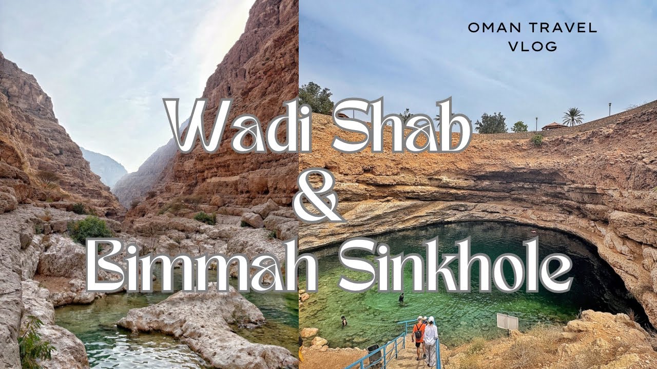 OMAN’s Most Popular Wadi ⛰️🇴🇲 | Bimmah sinkhole | Wadi shab (just 2 hours from Muscat) 