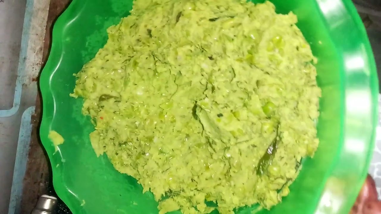 Hare matar ki pudi#food #recipe #cooking vedio