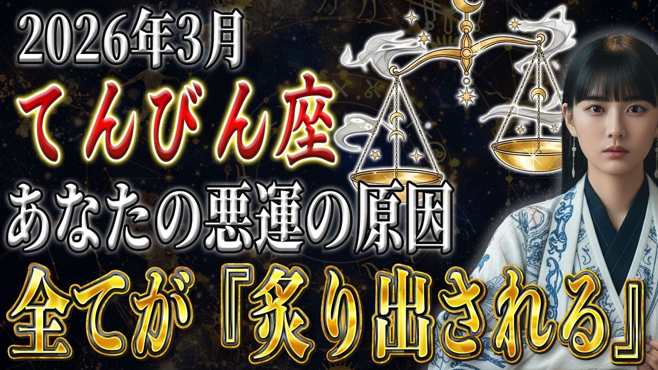 【てんびん座♎️】今月のあなたは大波乱！？悪運の原因は〇〇！【12星座】