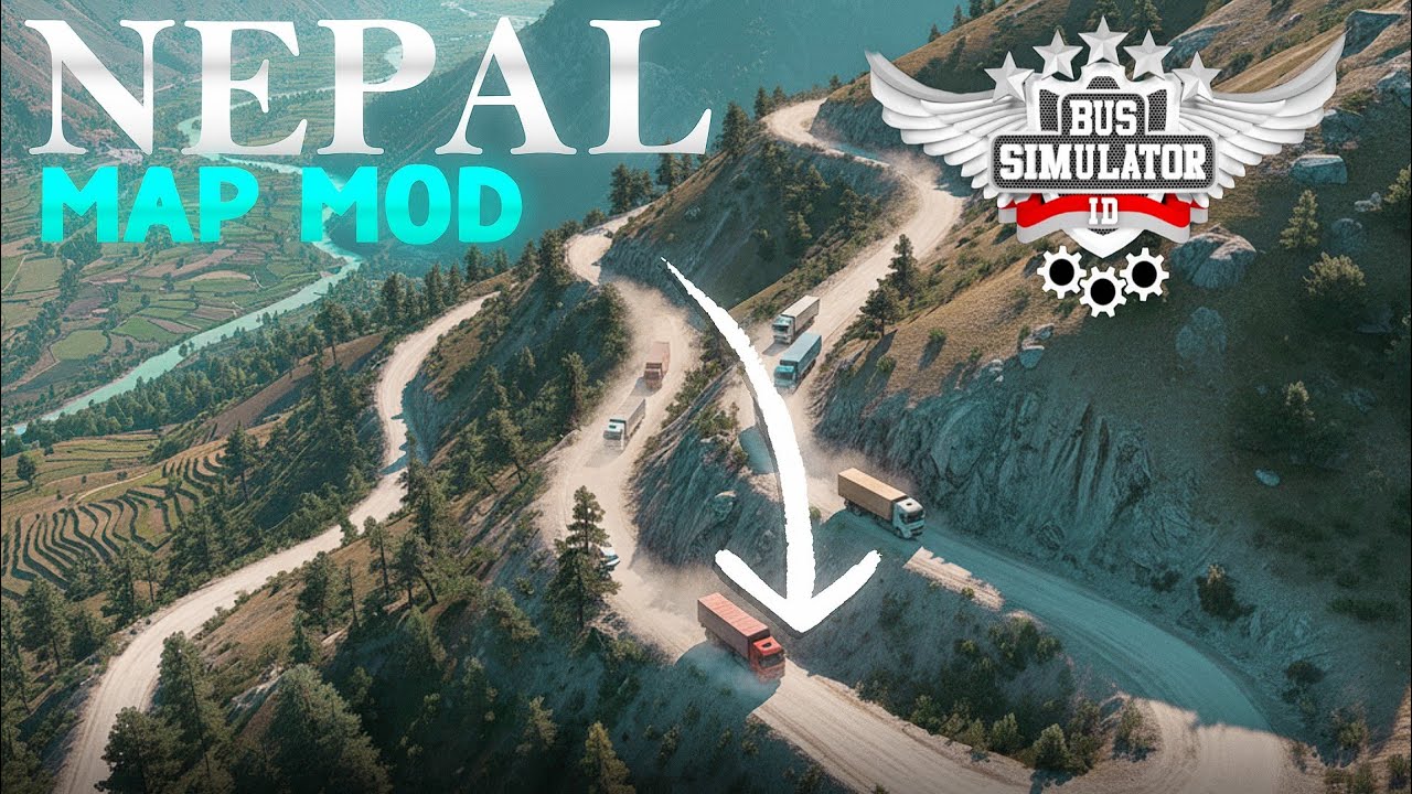 Pumdikot Nepal Map Mod for BUSSID | Epic Mountain Roads 🇳🇵