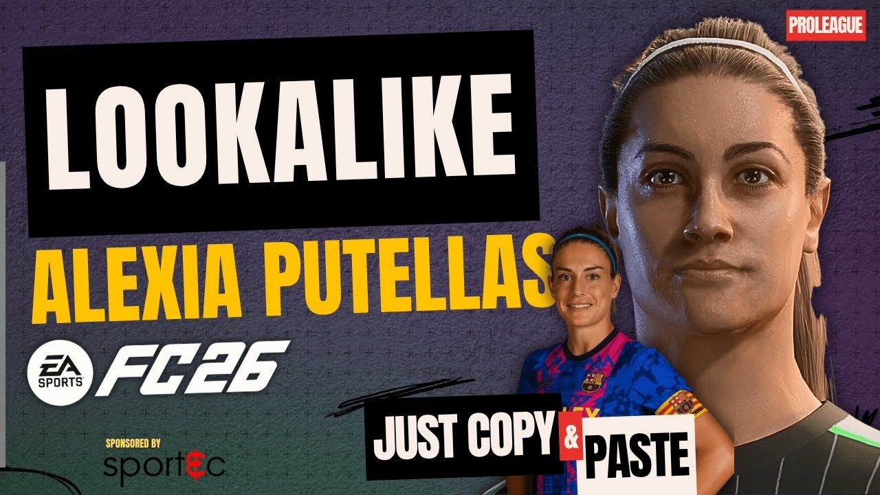 EA FC 26 Alexia Putellas Lookalike | Realistic Face Creation for Pro Clubs & Career Mode