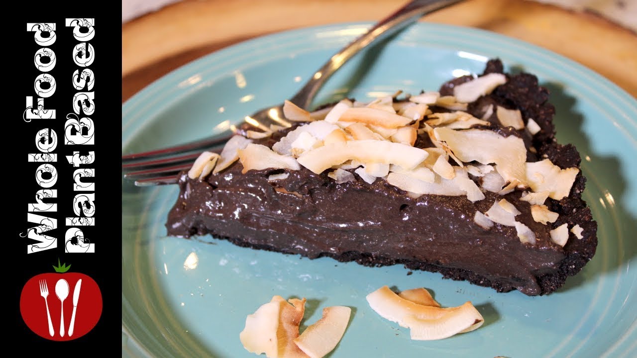 Plant Based Vegan Chocolate Pudding Pie /Refined Sugar Free