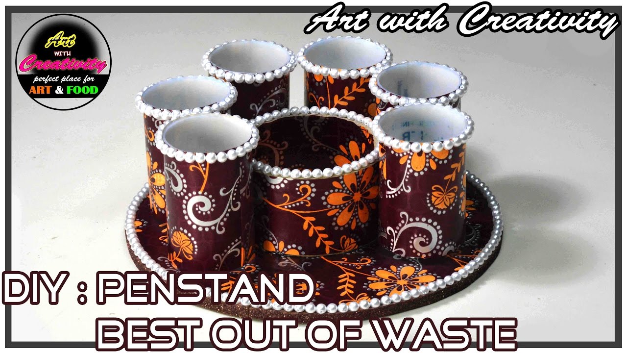 DIY : How to make Pen Stand | Best out of Waste | Art with Creativity 164