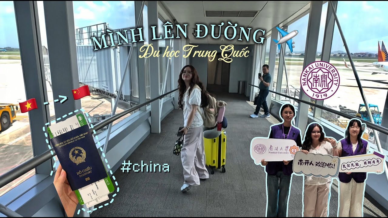 du học trung quốc | hành trình mới bắt đầu, mình đi du học đây mọi người ơi 🇨🇳 | Hanoi ✈️ Tianjin