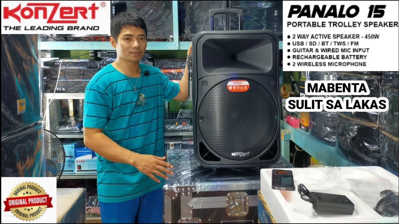 KONZERT PANALO 15 UNBOXING DEMO REVIEW AND SOUNDS CHECK